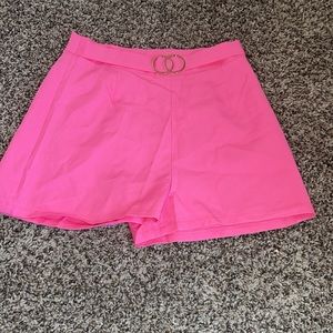 Hot pink shorts